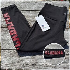 Lululemon University of Alabama Align 25" Pant Crimson Script Logo size 6 NWT